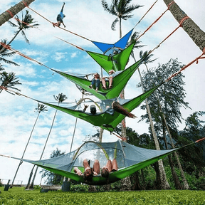 Portable Multiplayer Triangle Hammock