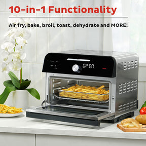 Instant Omni Plus 19 QT/18L Air Fryer Toaster Oven Combo, From the Makers of Instant Pot, 10-in-1 Functions, Fits a 12" Pizza, 6 Slices of Bread, App with Over 100 Recipes, Stainless Steel Visit the Instant Pot Store