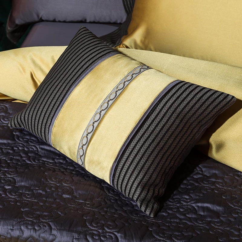 Embroidery Egyptian Cotton Duvet Cover Set