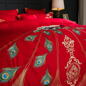 BlueCloud Peacock Bedding Set