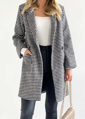 Leyla Coat - Houndstooth