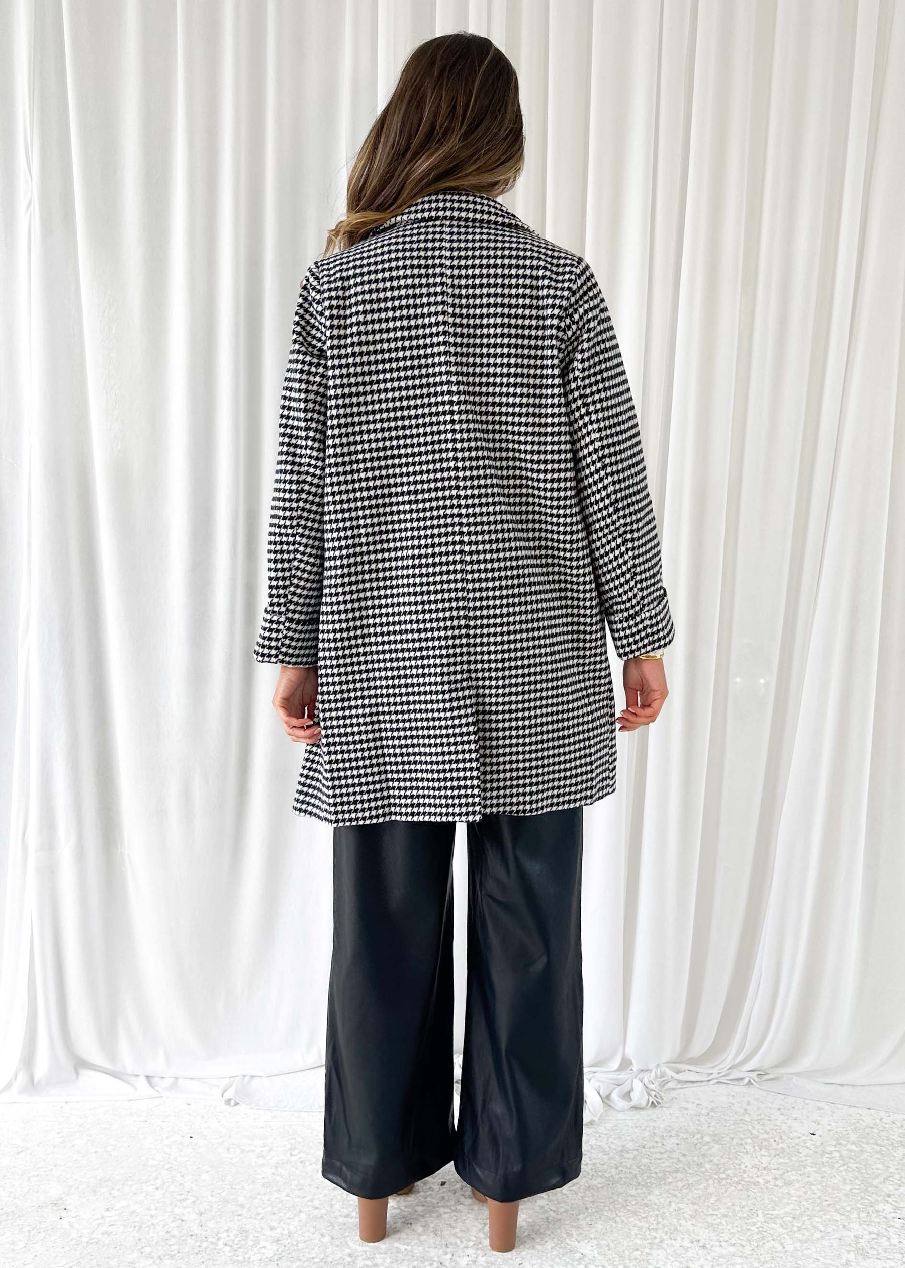 Leyla Coat - Houndstooth