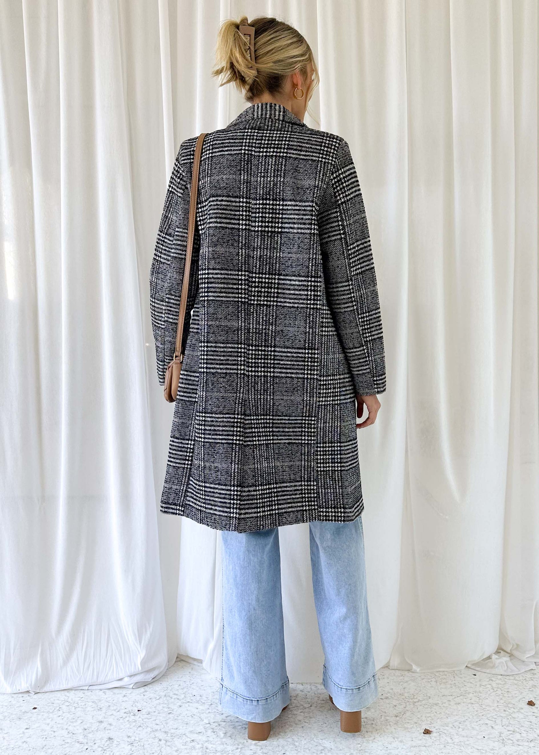 Jarren Coat - Black Check