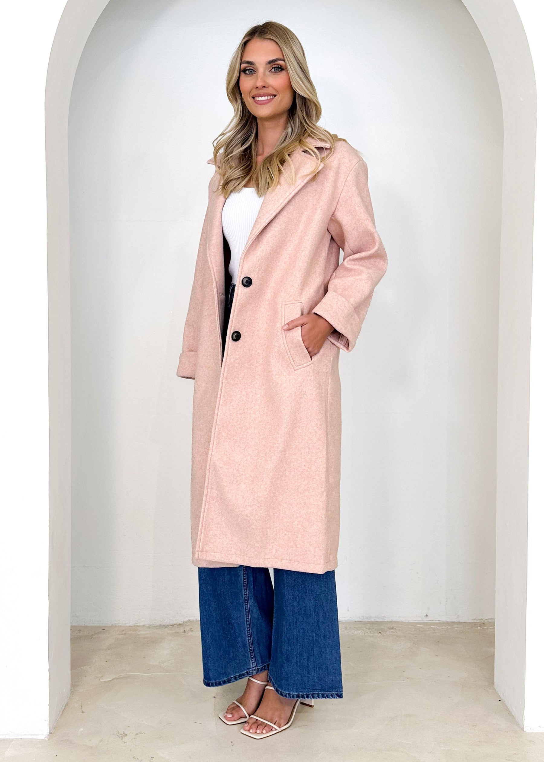 Alyvia Coat - Blush