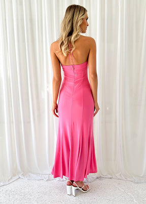 Morrell Halter Maxi Dress - Pink