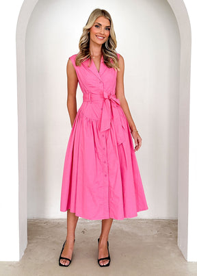 Tiarne Midi Dress - Pink