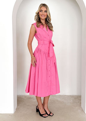 Tiarne Midi Dress - Pink