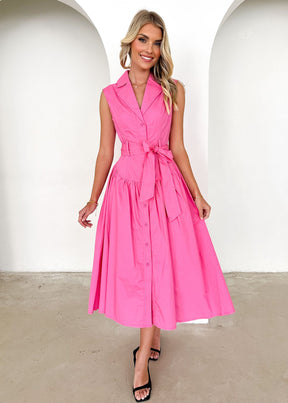 Tiarne Midi Dress - Pink