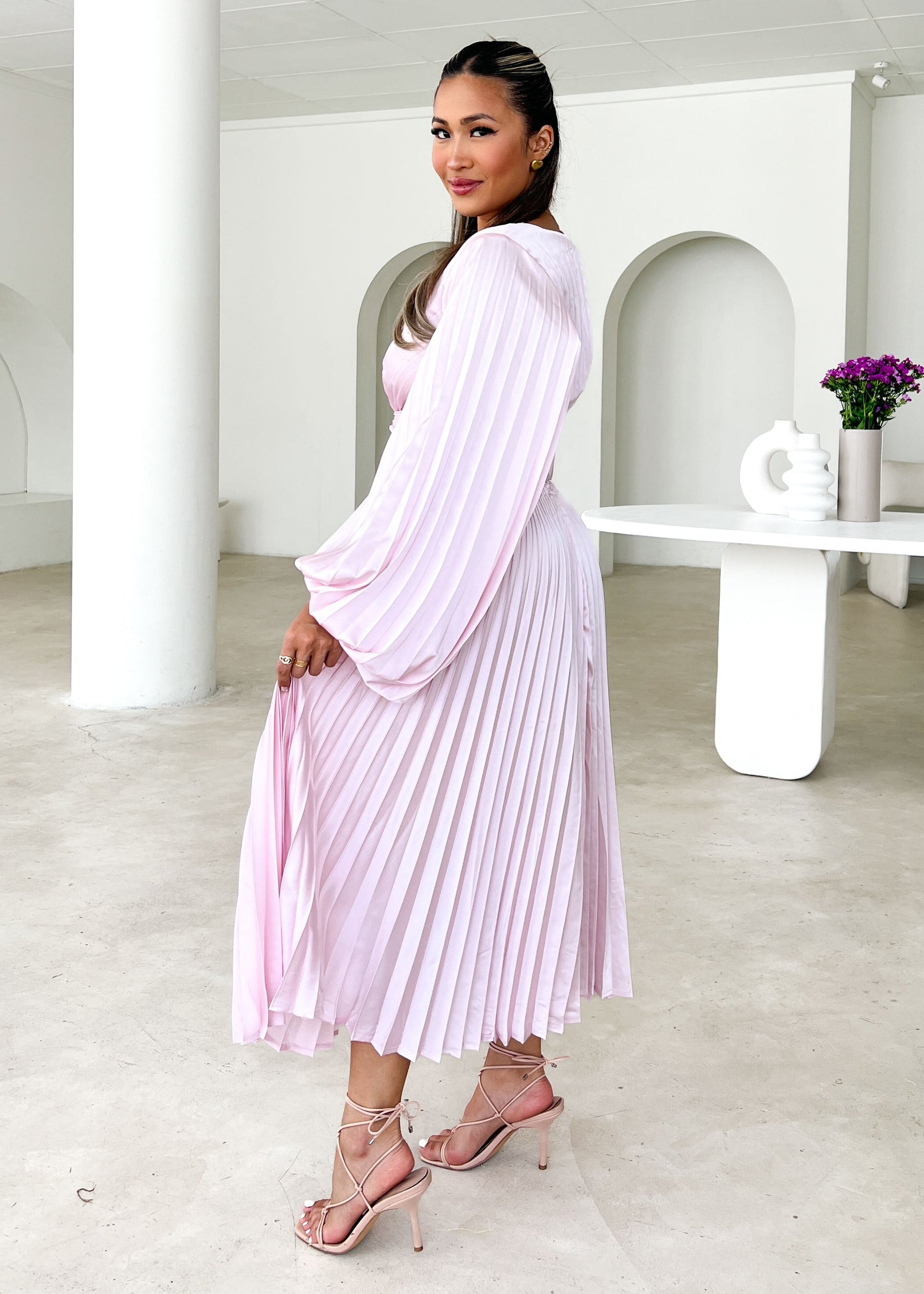 Narina Midi Dress - Blush