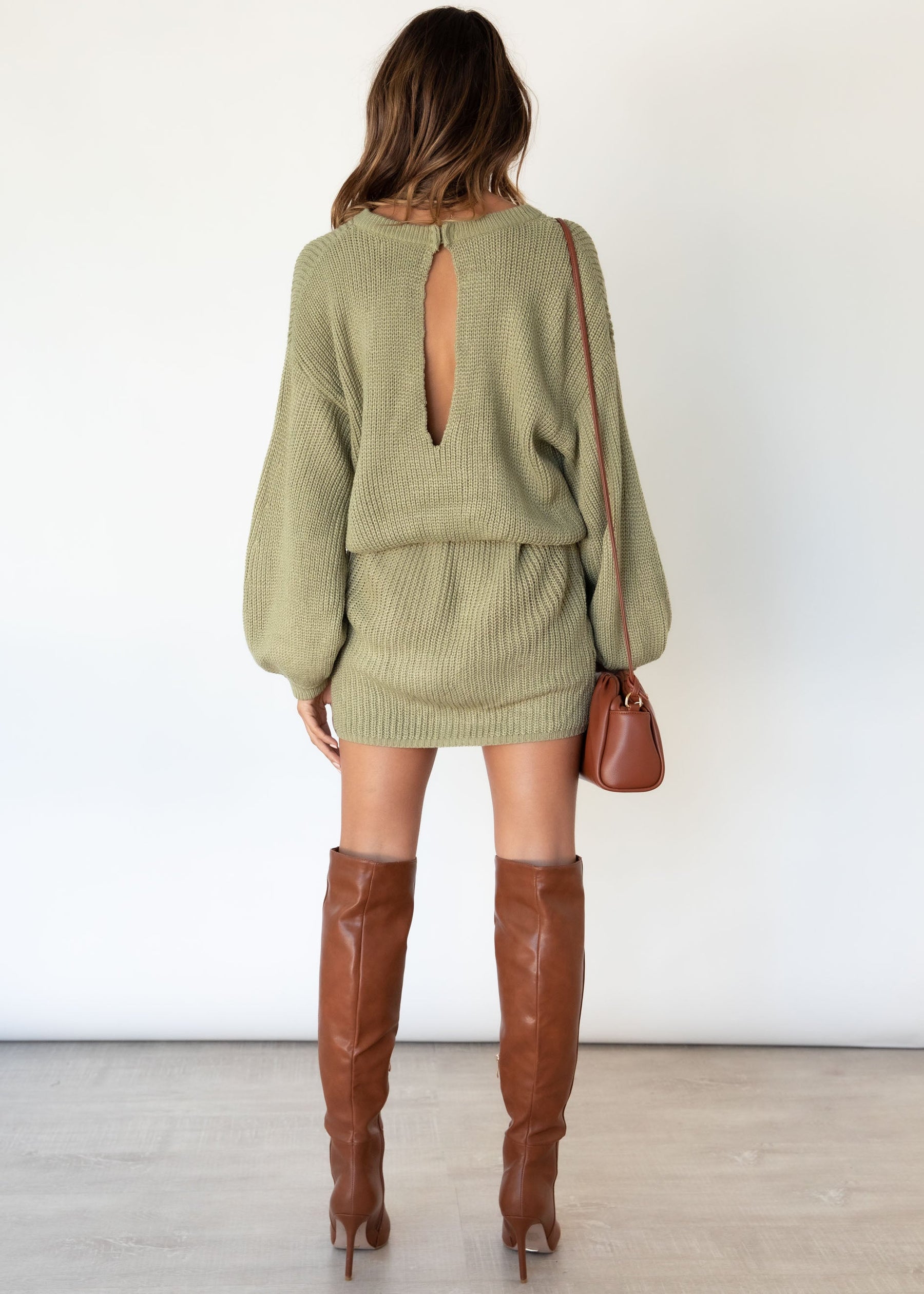 Bahamas Knit Dress - Olive