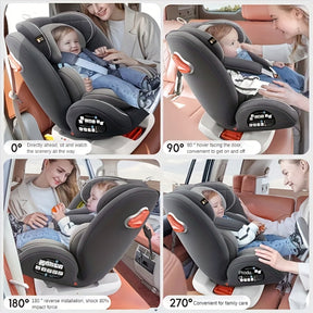 Universal 360° Rotating Baby Car Seat - Simple & Portable for Maximum Child Safety