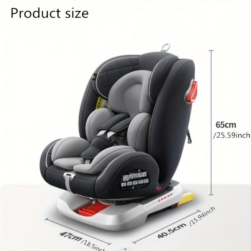 Universal 360° Rotating Baby Car Seat - Simple & Portable for Maximum Child Safety