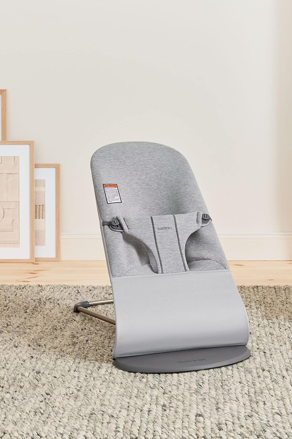 BabyBjörn Bouncer Bliss, Sand Gray, Cotton