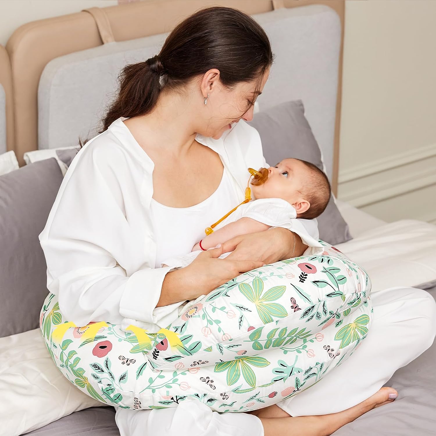 Nursing Pillow for Breastfeeding Original Plus Size Pillows for Mom and Baby