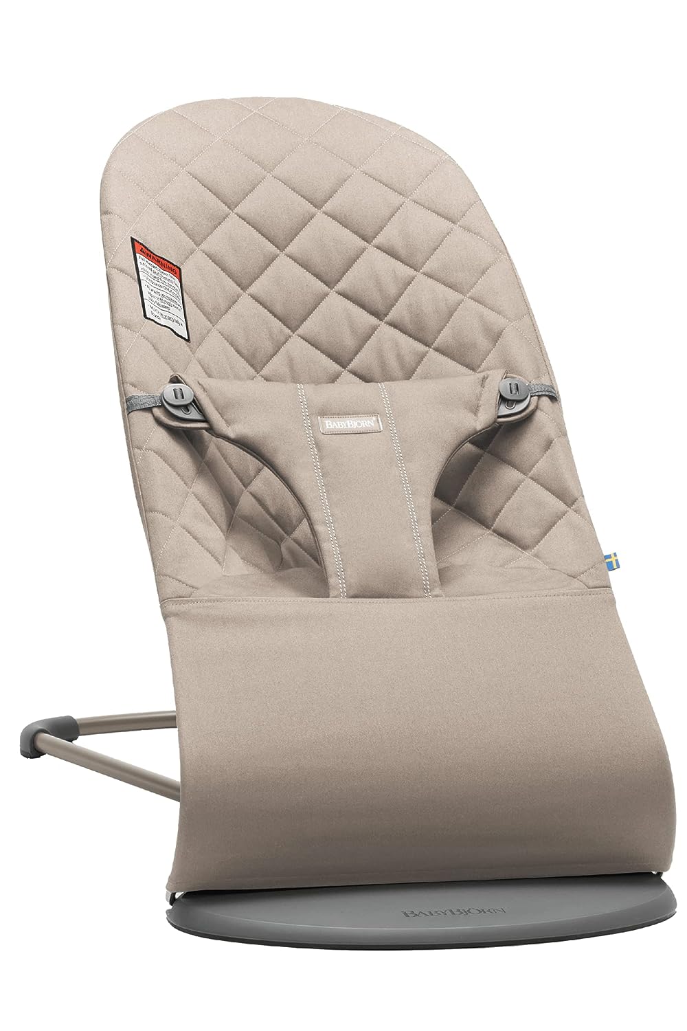 BabyBjörn Bouncer Bliss, Sand Gray, Cotton