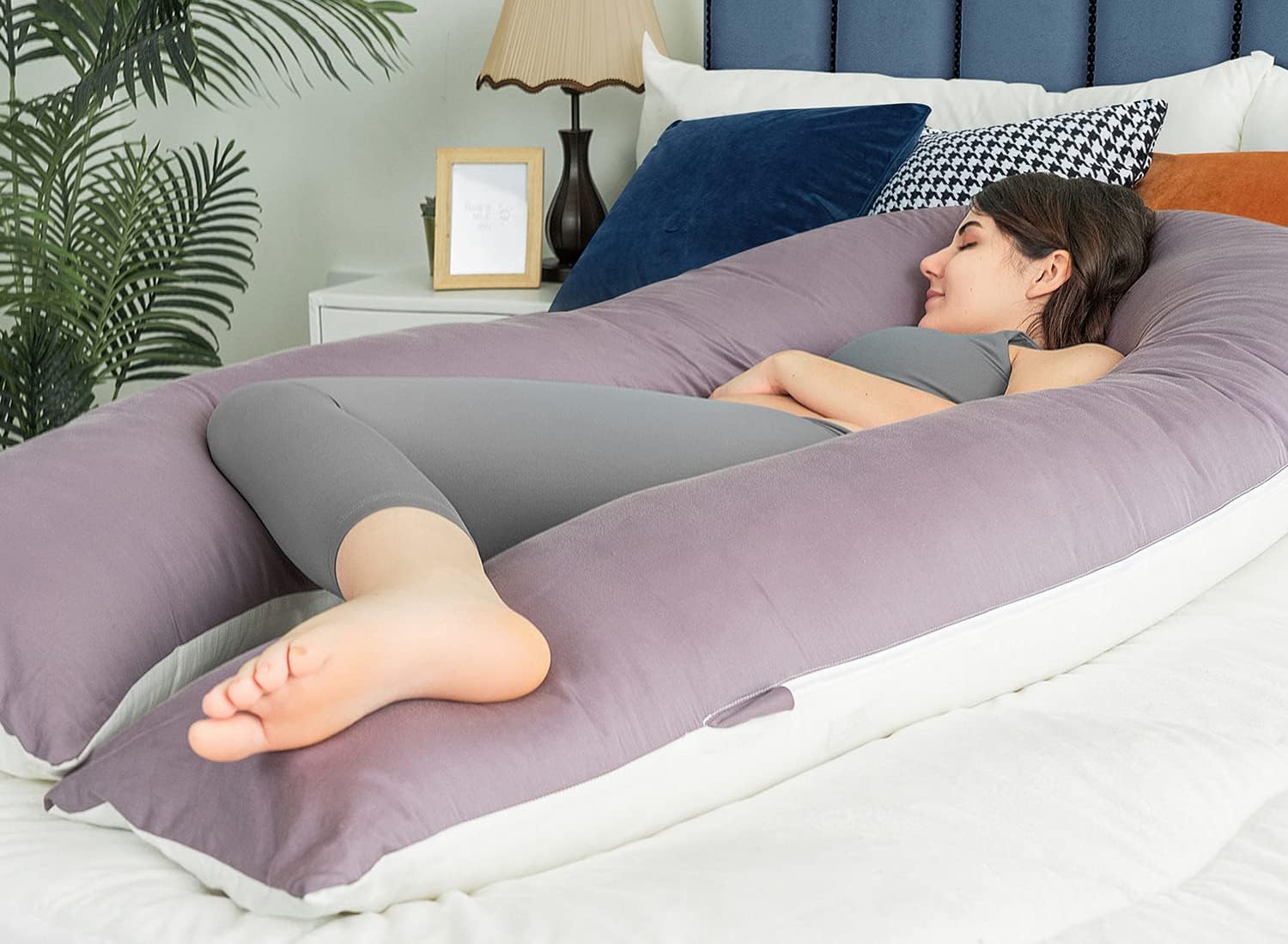 Cooling Maternity Pillow for Sleeping U Shaped Body Pillow for Pregnant Support