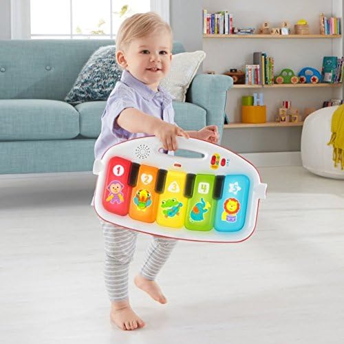 Fisher Price Baby Playmat Deluxe Kick & Play Piano Gym & Maracas with Smart Stages Learning Content