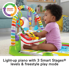 Fisher Price Baby Playmat Deluxe Kick & Play Piano Gym & Maracas with Smart Stages Learning Content