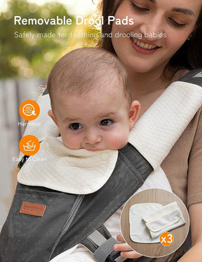 Baby Carrier Front Facing Holder, Hip Seat, Dad Kangaroo Carrier ,Toddler Chest Hybrid Wrap Carrier