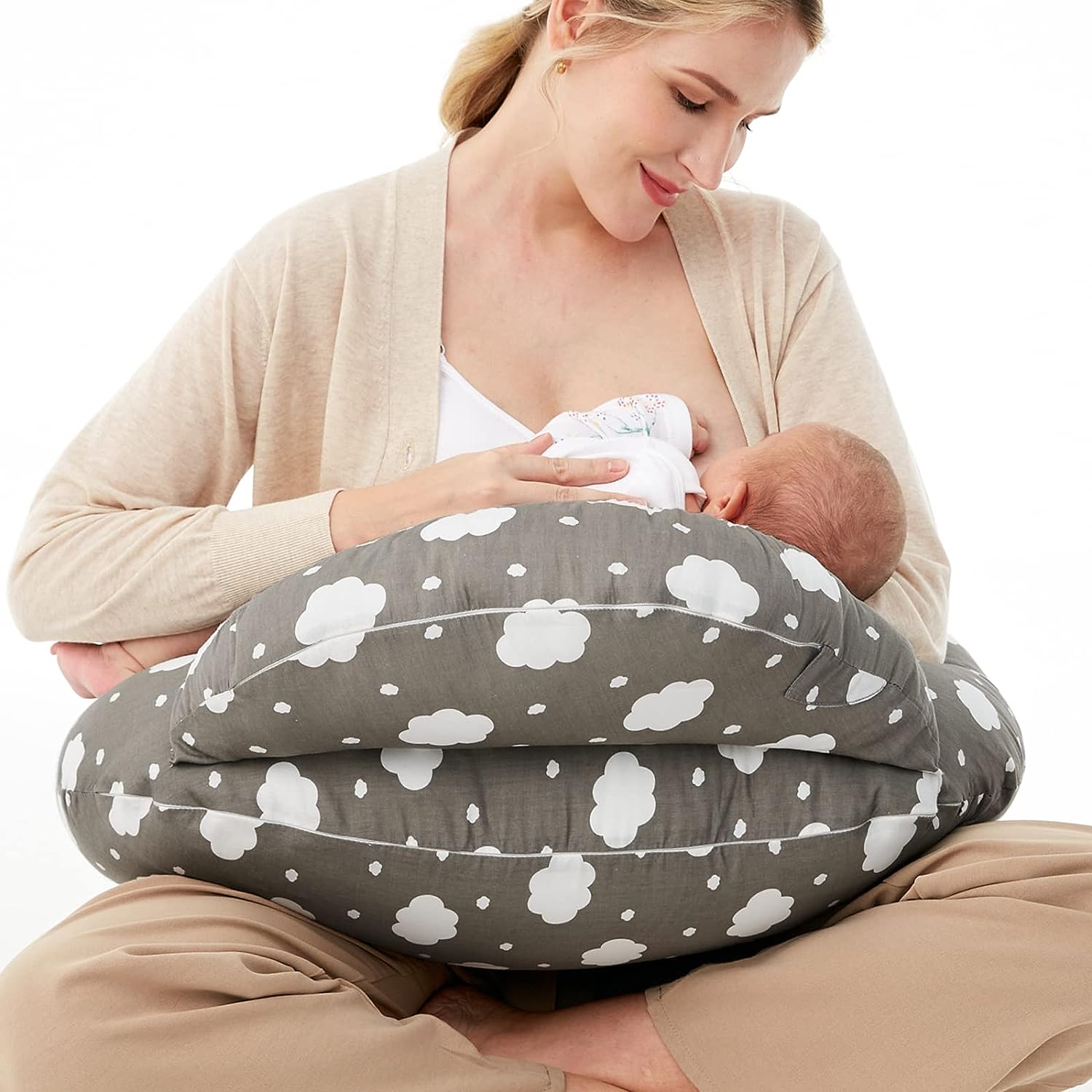 Nursing Pillow for Breastfeeding Original Plus Size Pillows for Mom and Baby