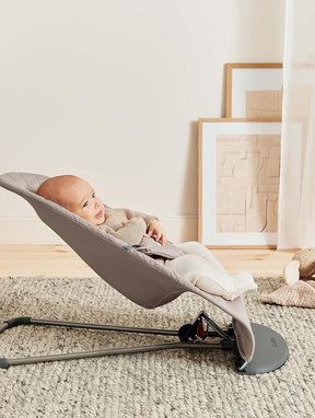 BabyBjörn Bouncer Bliss, Sand Gray, Cotton